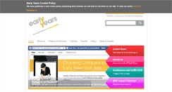 Desktop Screenshot of early-years.org