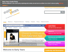 Tablet Screenshot of early-years.org